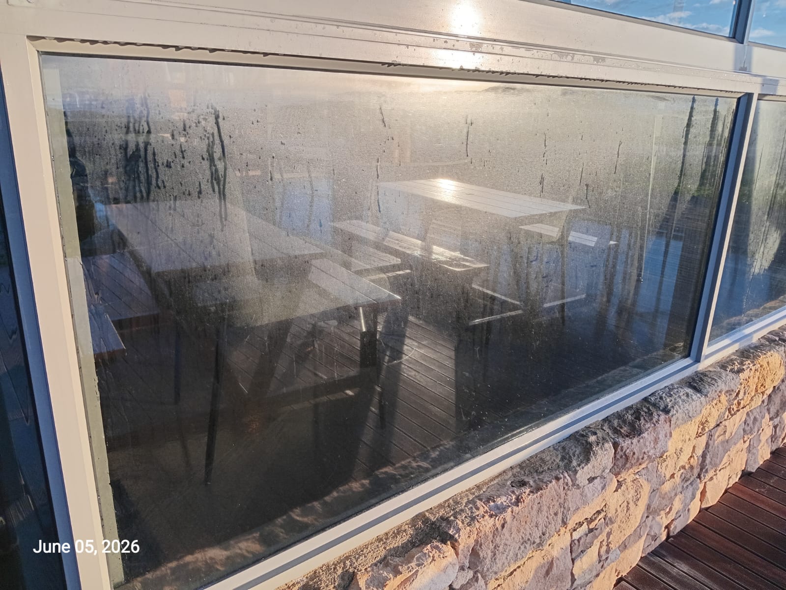 Before window cleaning